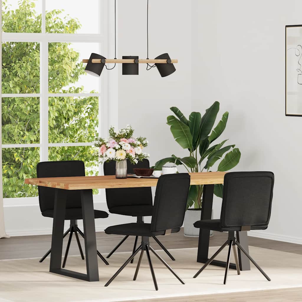 Jedálenské Stoličky 2 Ks Tmavohnedé Látkové