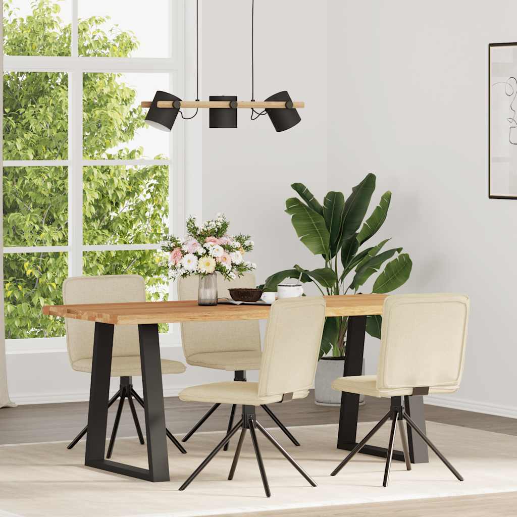 Jedálenské Stoličky 2 Ks Tmavohnedé Látkové