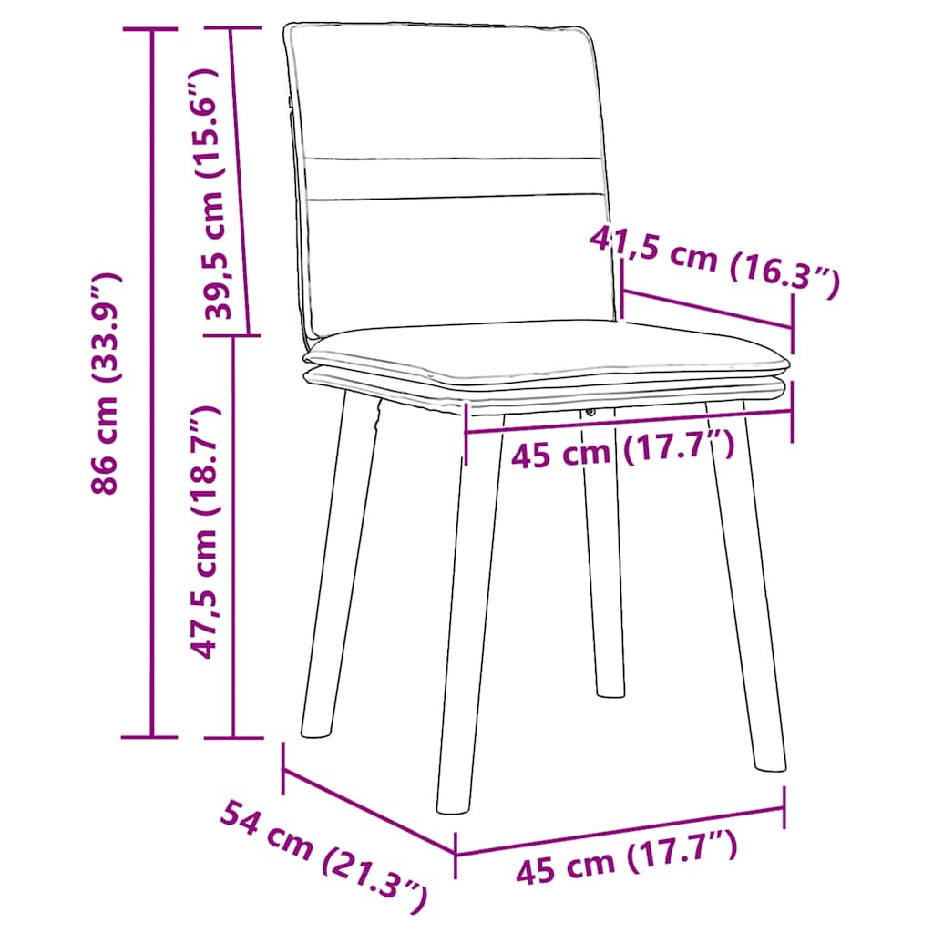 Jedálenské Stoličky 6 Ks Vínovočervené Látkové