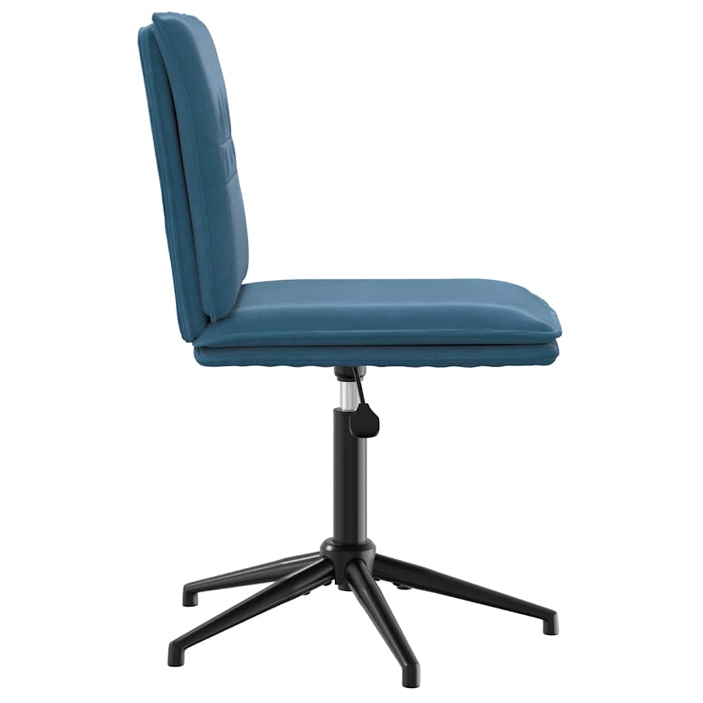 Jedálenské Stoličky 6 Ks, Modré, Zamat