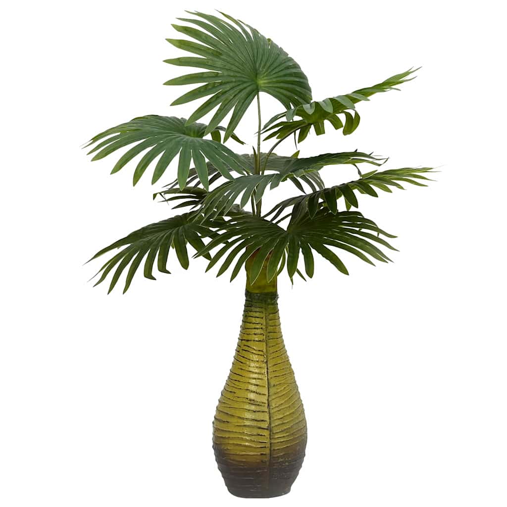 Umelý palmový 9 listov 65 cm zelený