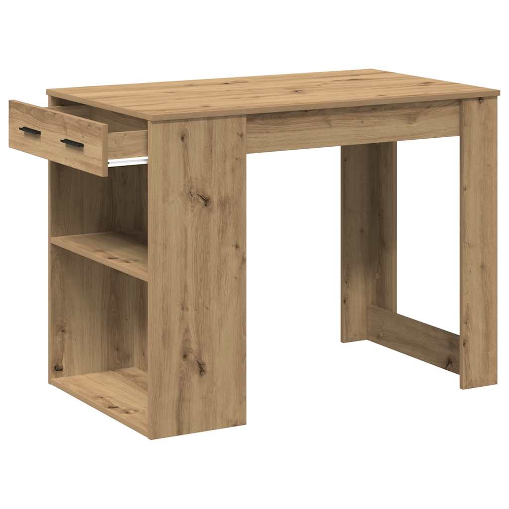 Stolík so zásuvkou a policou dub artisan 102x62x77,5 cm