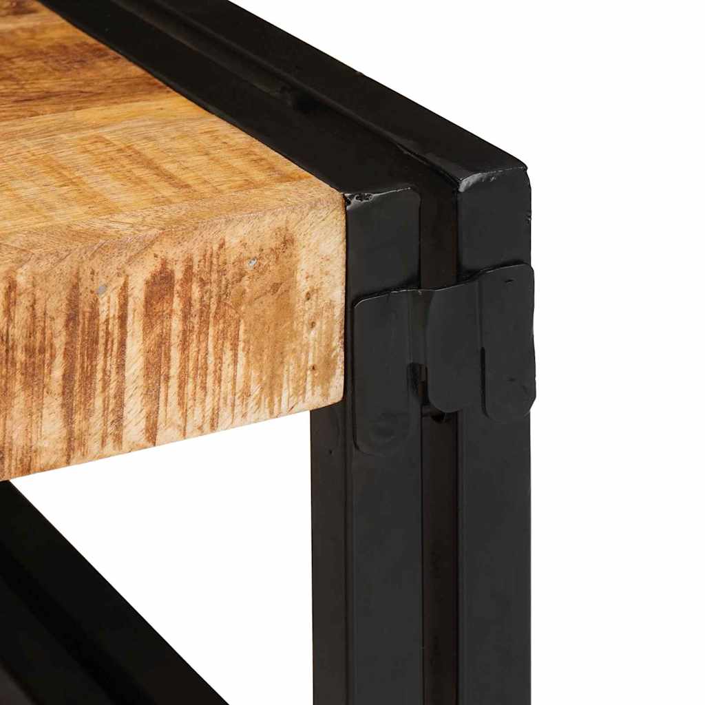 Kúpeľňová Polica 100 X 50 X 23 Cm Masívne Mango A Železo