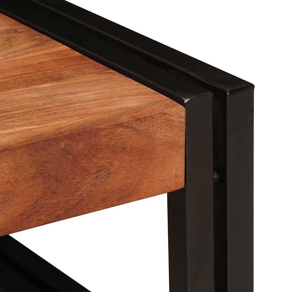 Kúpeľňová Polica 100 X 50 X 23 Cm Masívne Mango A Železo