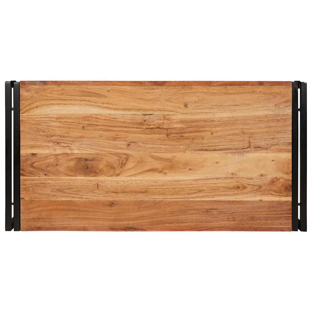 Kúpeľňová Polica 100 X 50 X 23 Cm Masívne Mango A Železo