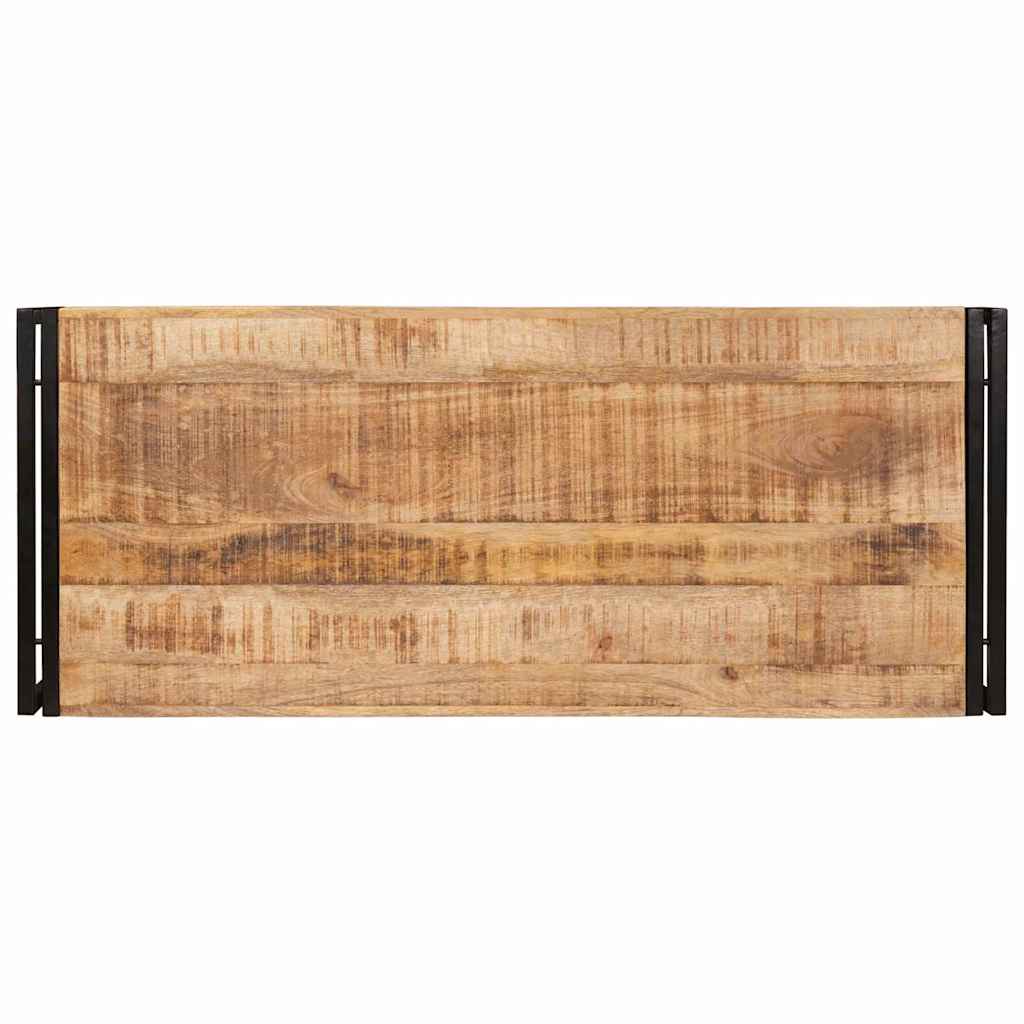 Kúpeľňová Polica 120 X 50 X 23 Cm Masívne Mango A Železo