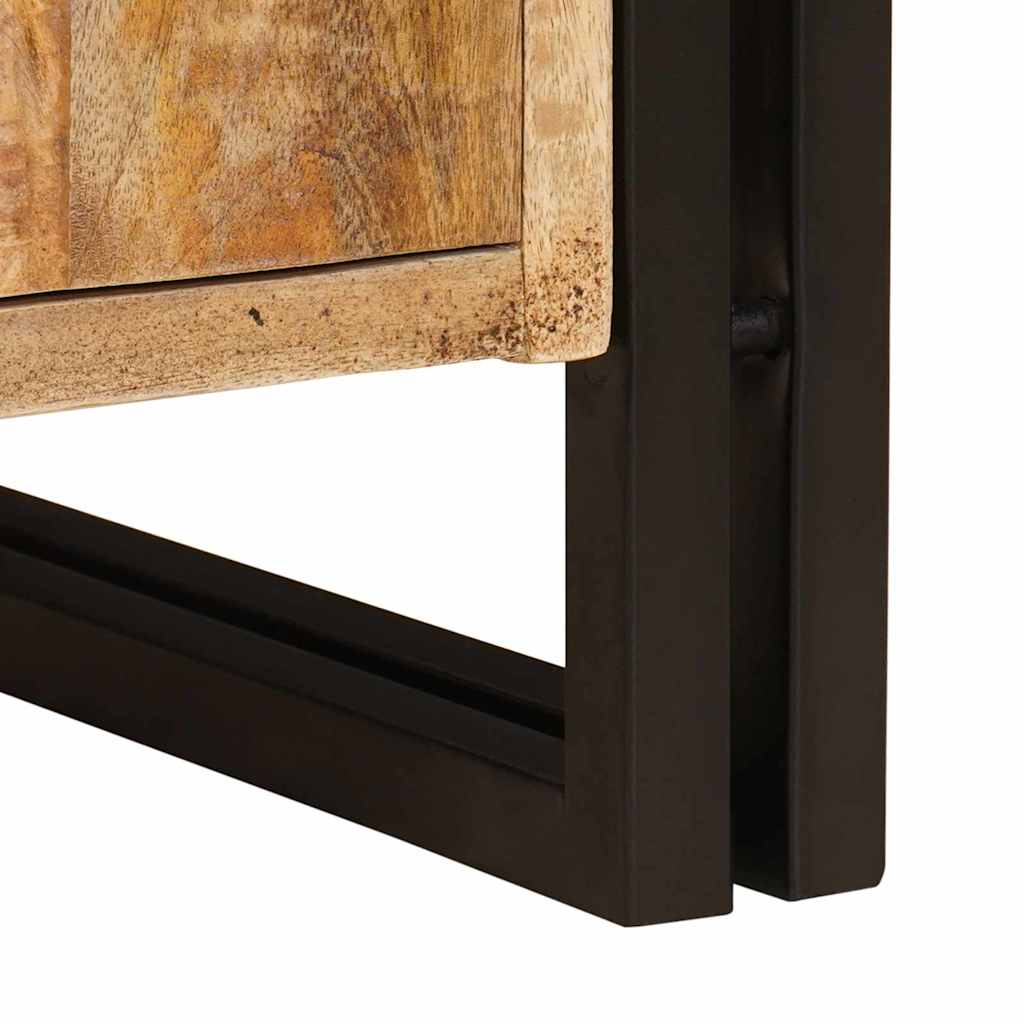 Skrinka Pod Umývadlo S Dverami Masívne Mangové Drevo A Železo