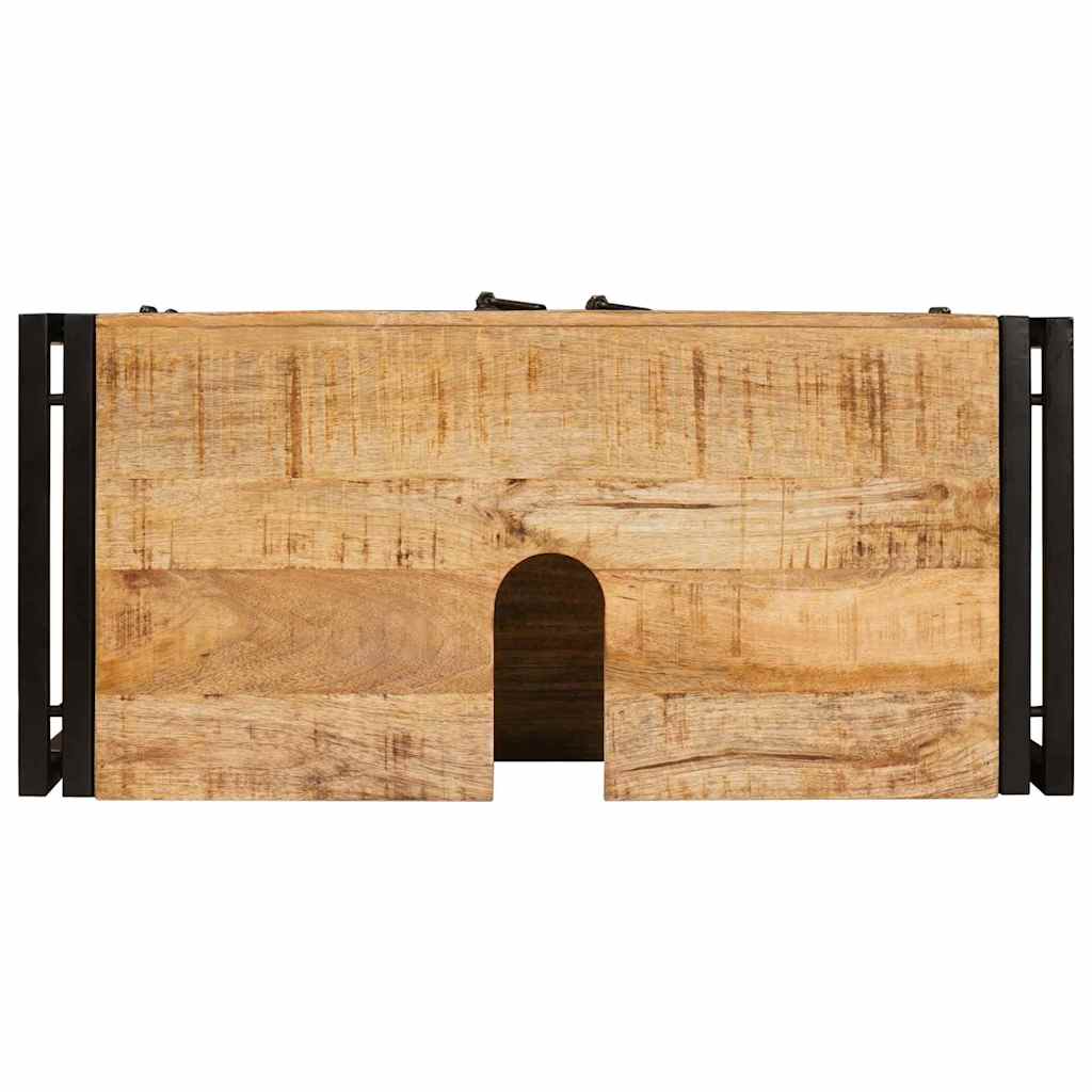 Skrinka Pod Umývadlo S Dverami Masívne Mangové Drevo A Železo