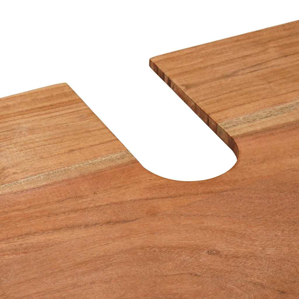 Skrinka Pod Umývadlo S Dverami Masívne Akáciové Drevo A Železo