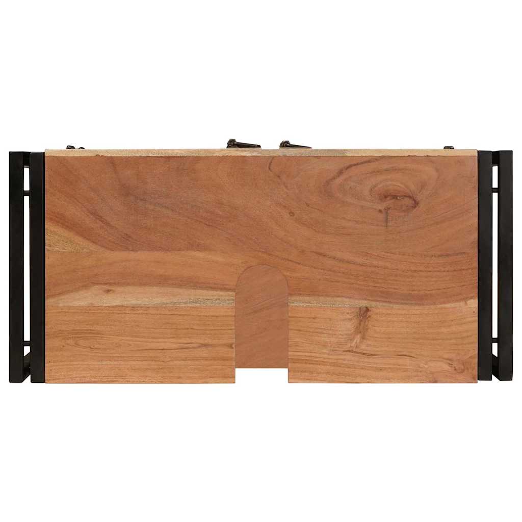 Skrinka Pod Umývadlo S Dverami Masívne Akáciové Drevo A Železo