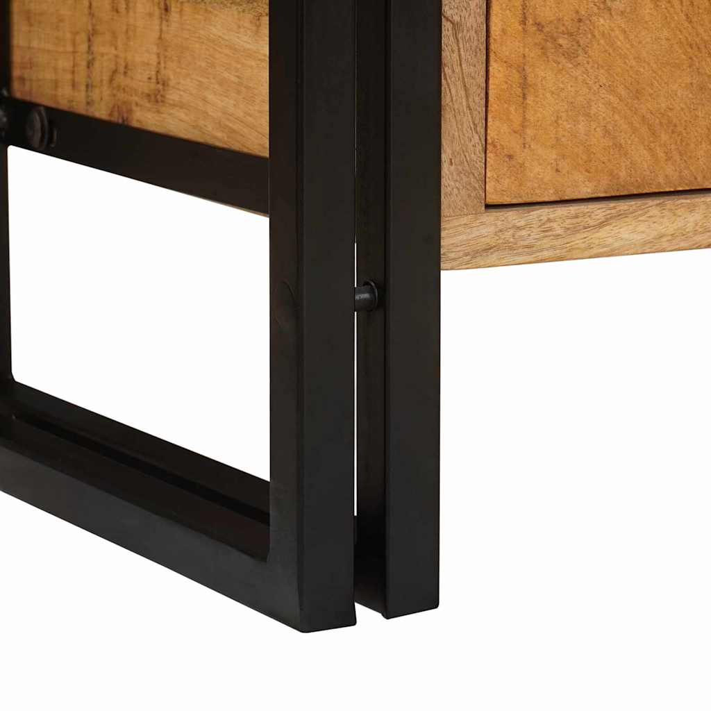 Skrinka Pod Umývadlo So Zásuvkou Masívne Mangové Drevo A Železo