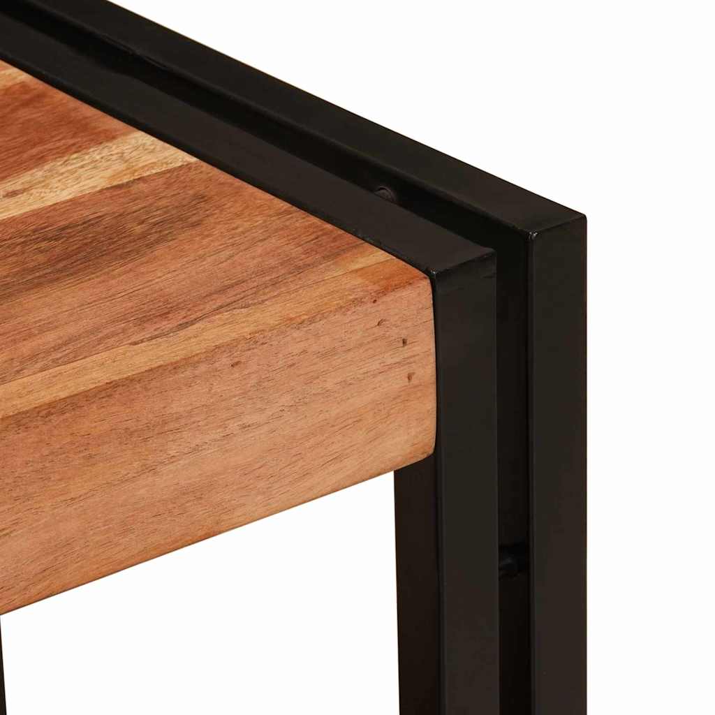 Skrinka Pod Umývadlo S Poličkou Masívne Akáciové Drevo A Železo