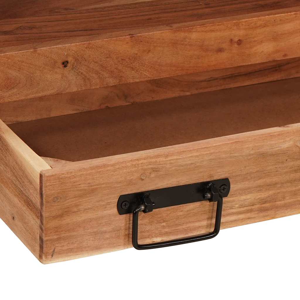 Skrinka Pod Umývadlo S Poličkou Masívne Akáciové Drevo A Železo