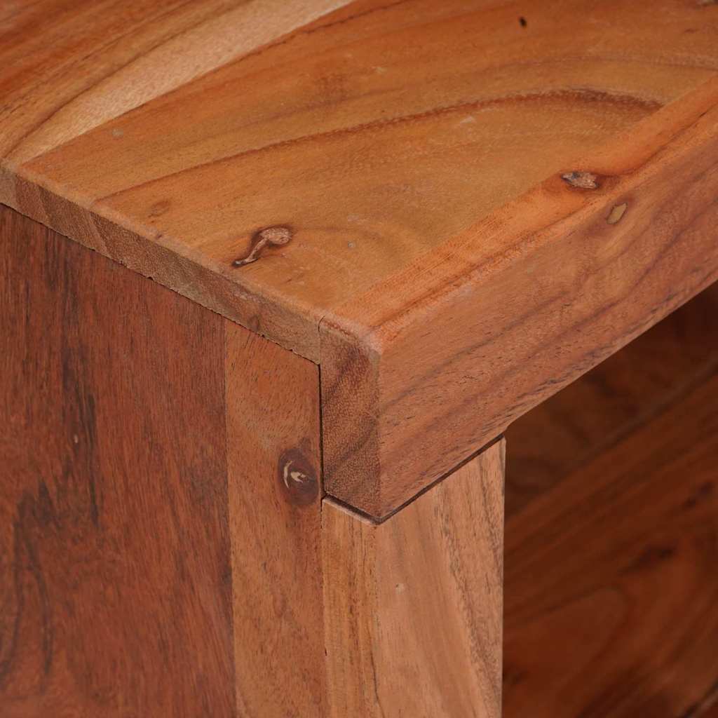 Regál Na Knihy 3 Pcs Hnedá 80 X 30 X 110 Cm Akáciový Masív