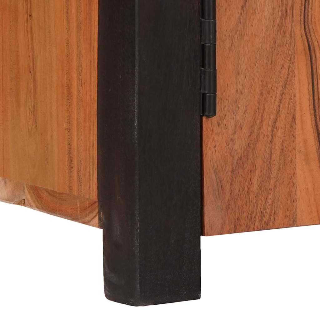 Servírovacia Skriňa 3 Pcs Hnedá 165 X 30 X 75 Cm Akáciový Masív