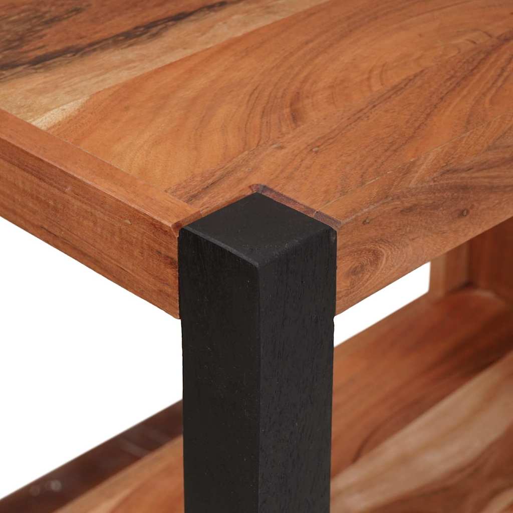 Regál Na Knihy Hnedá 70 X 30 X 110 Cm Akáciový Masív