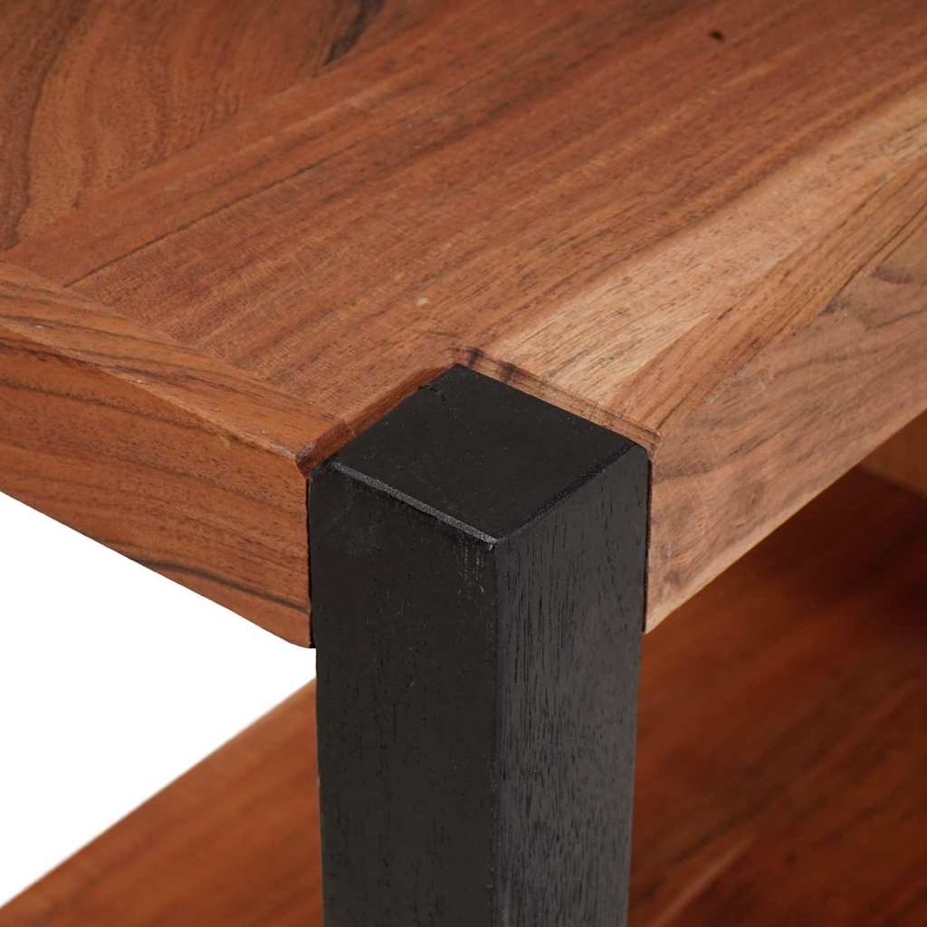 Regál Na Knihy Hnedá 50 X 30 X 75 Cm Akáciový Masív