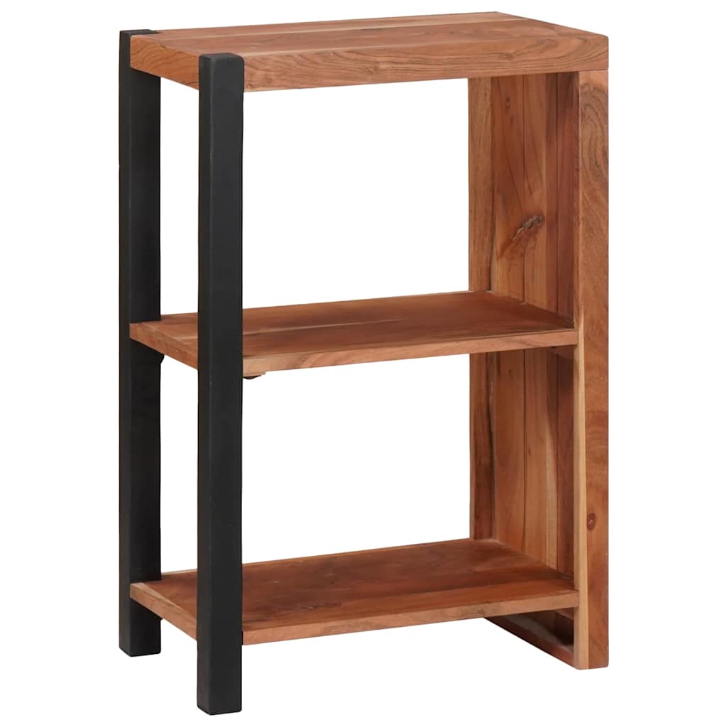 Regál Na Knihy Hnedá 50 X 30 X 75 Cm Akáciový Masív