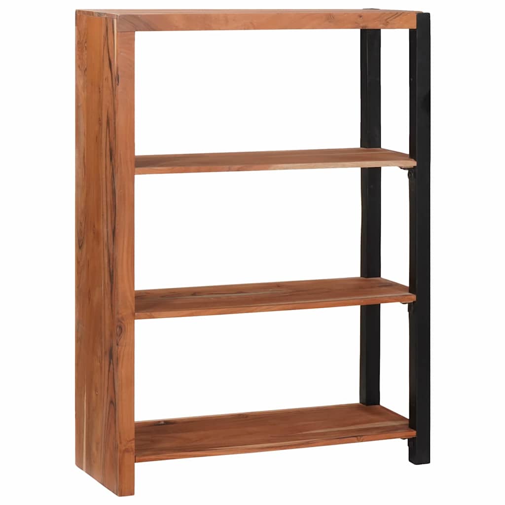 Regál Na Knihy Hnedá 80 X 30 X 110 Cm Akáciový Masív