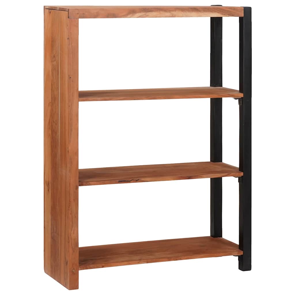 Regál Na Knihy Hnedá 80 X 30 X 110 Cm Akáciový Masív