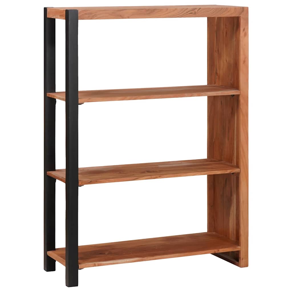 Regál Na Knihy Hnedá 80 X 30 X 110 Cm Akáciový Masív