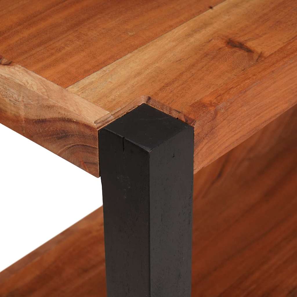 Regál Na Knihy Hnedá 80 X 30 X 40 Cm Akáciový Masív