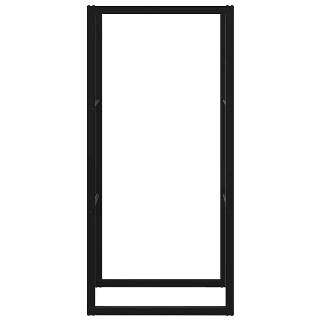 Regál Na Krbové Drevo, Čierny , Oceľ