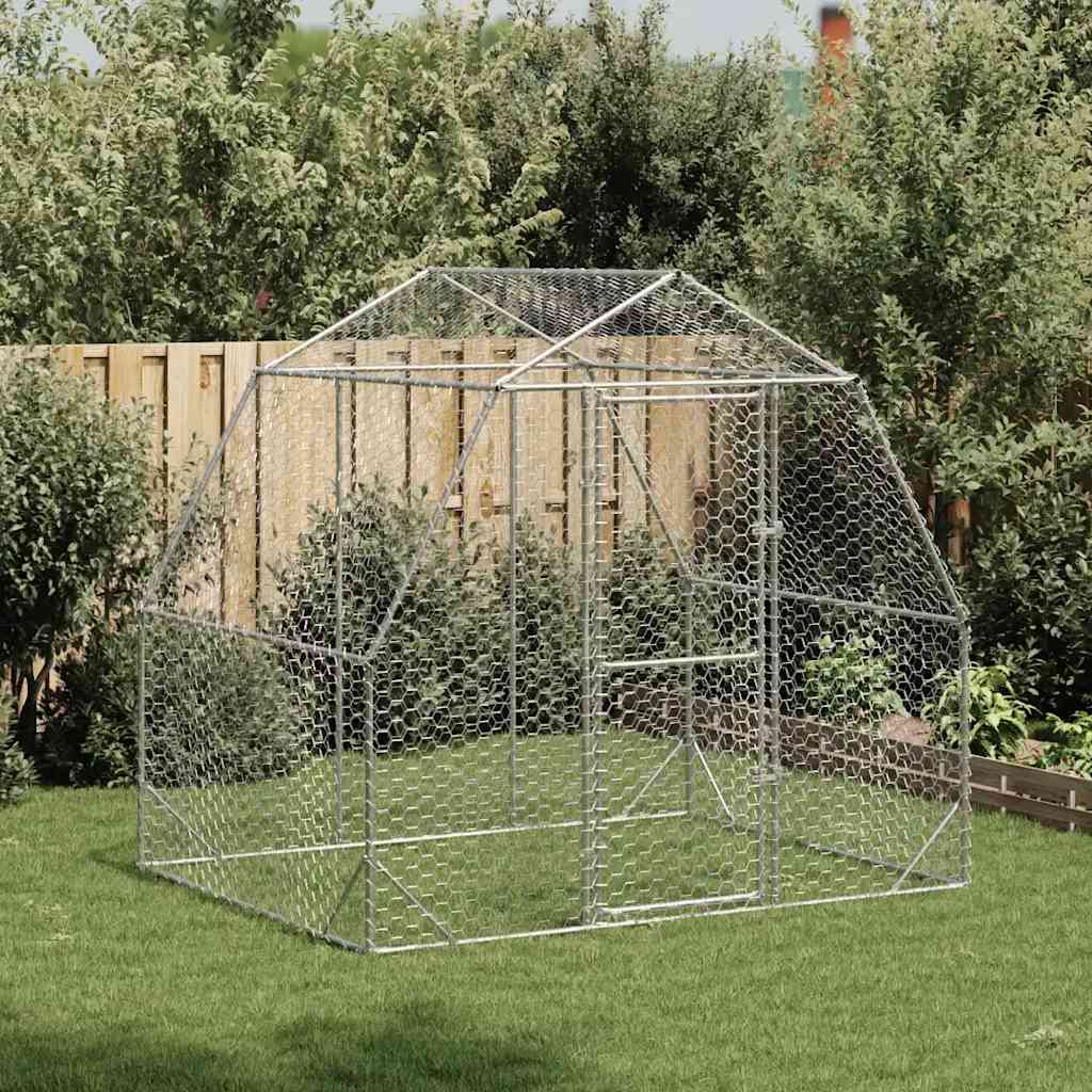 Kurací výbeh 2,5x2x2,25 m Pozinkovaná oceľ