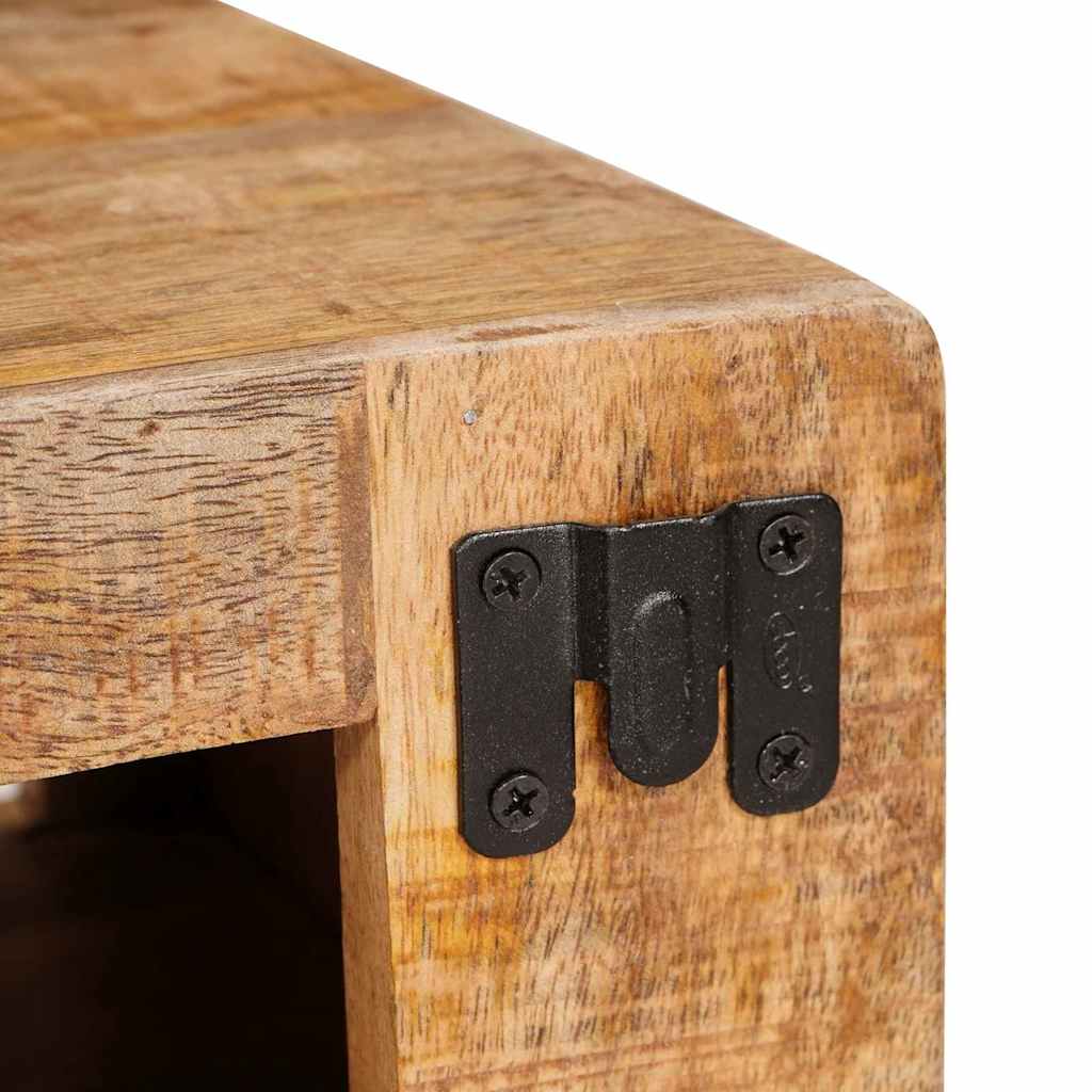 Regál Na Víno Nástenný Hnedá 44 X 30 X 35 Cm Mangový Masív