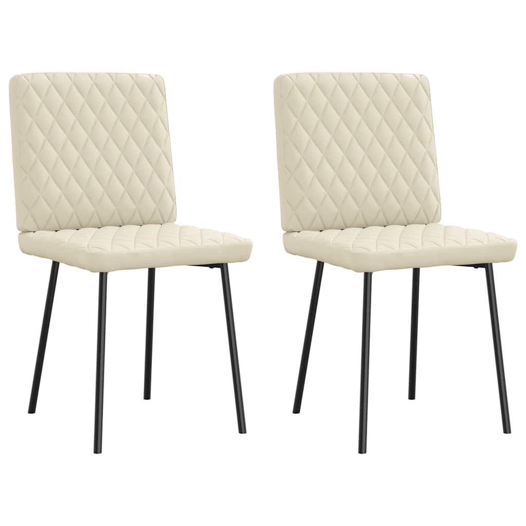 Jedálenské Stoličky 6 Ks Biele Umelá Koža