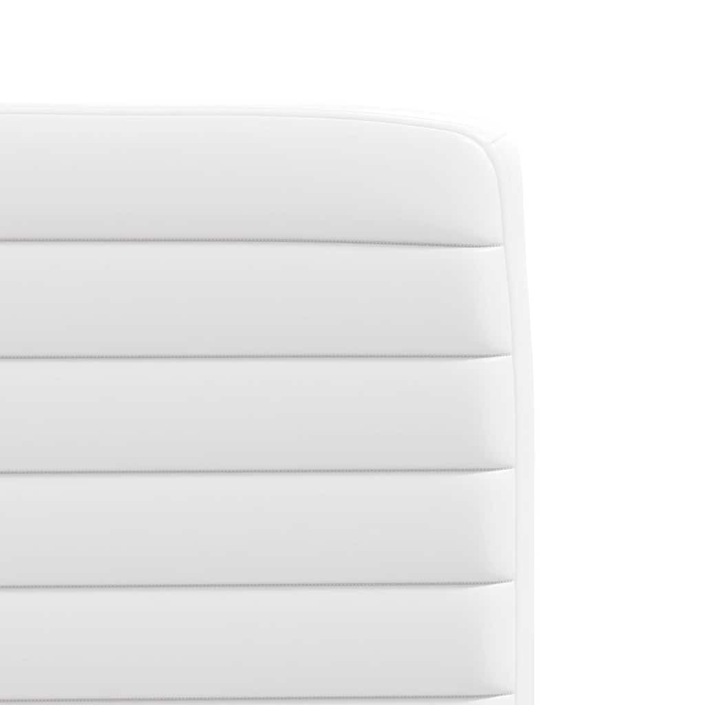 Jedálenské Stoličky 2 Ks Biele Umelá Koža