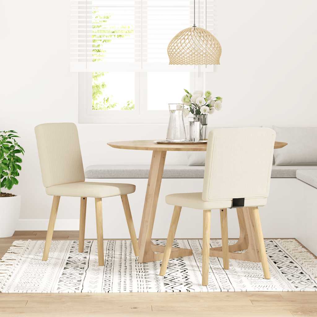 Jedálenské Stoličky 2 Ks Bledosivé Látkové