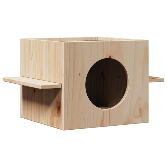 Domček pre mačky 51x35x30 cm masívna borovica