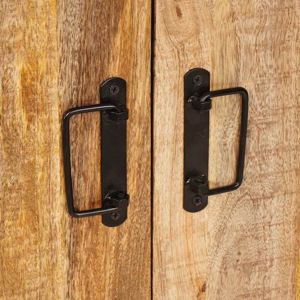 Servírovacia Skriňa Hnedá 80 X 33 X 70 Cm Mangový Masív