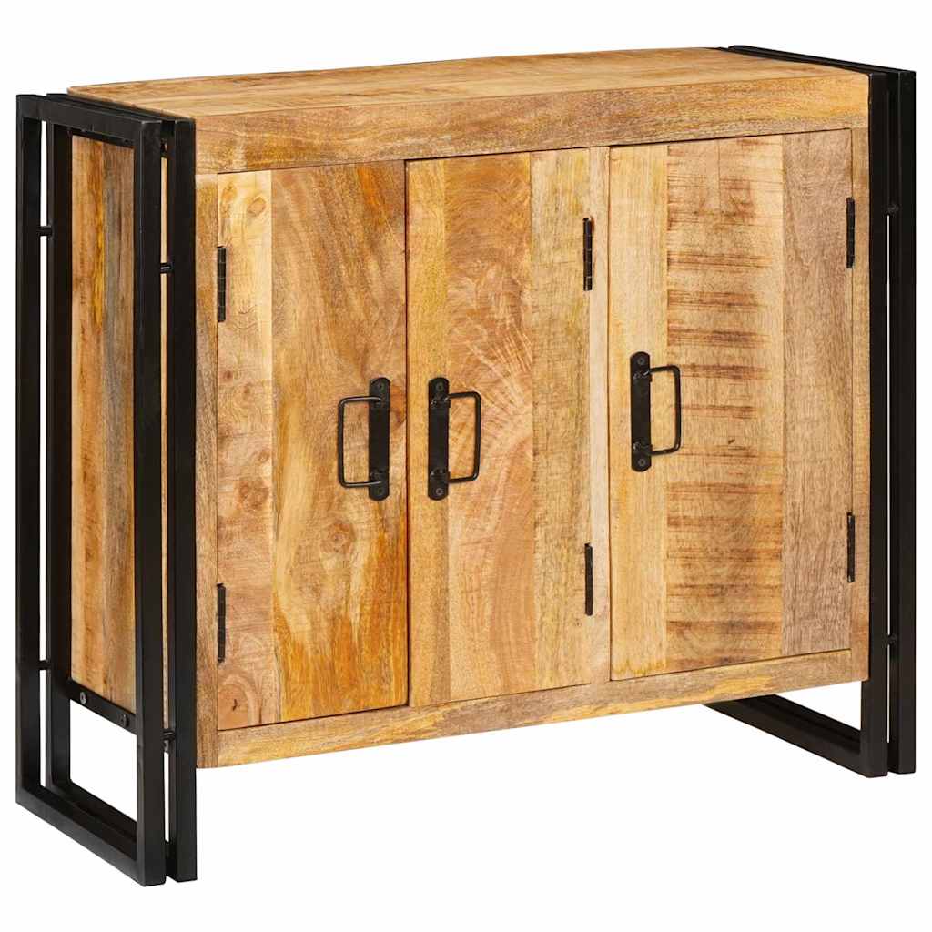 Servírovacia Skriňa Hnedá 80 X 33 X 70 Cm Mangový Masív