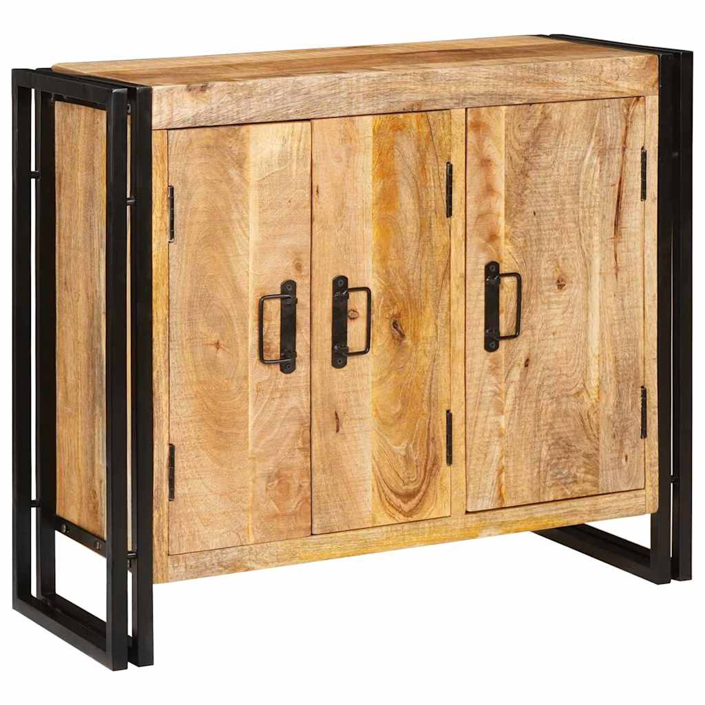 Servírovacia Skriňa Hnedá 80 X 33 X 70 Cm Mangový Masív