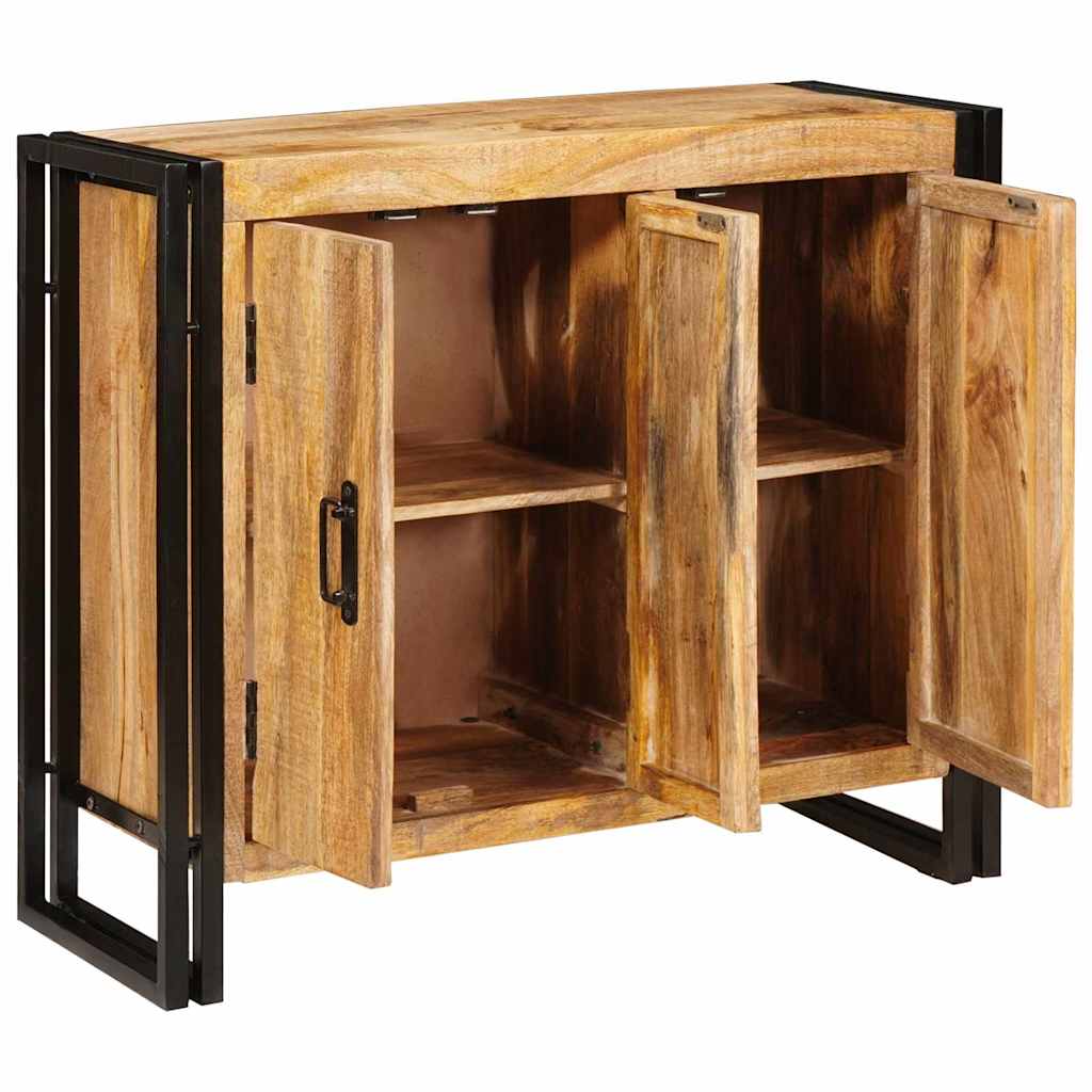 Servírovacia Skriňa Hnedá 80 X 33 X 70 Cm Mangový Masív