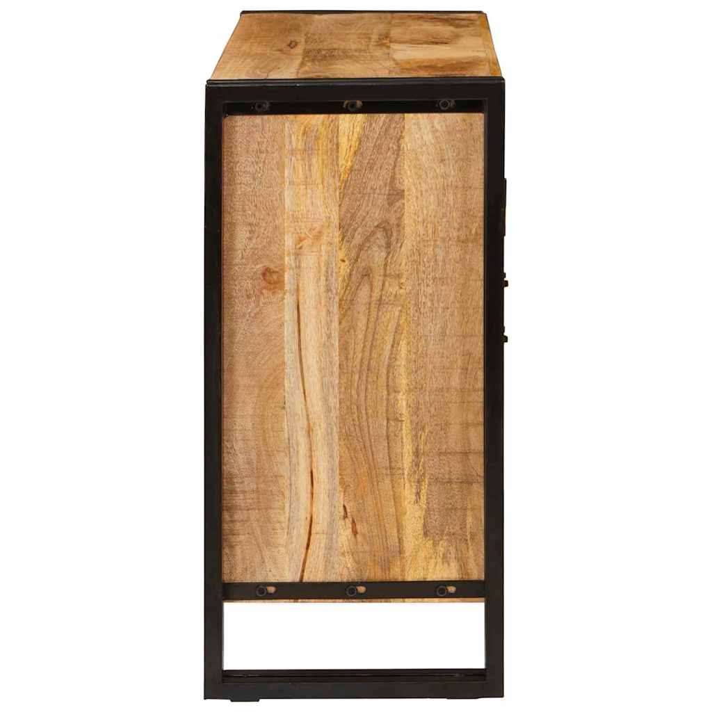 Servírovacia Skriňa Hnedá 80 X 33 X 70 Cm Mangový Masív