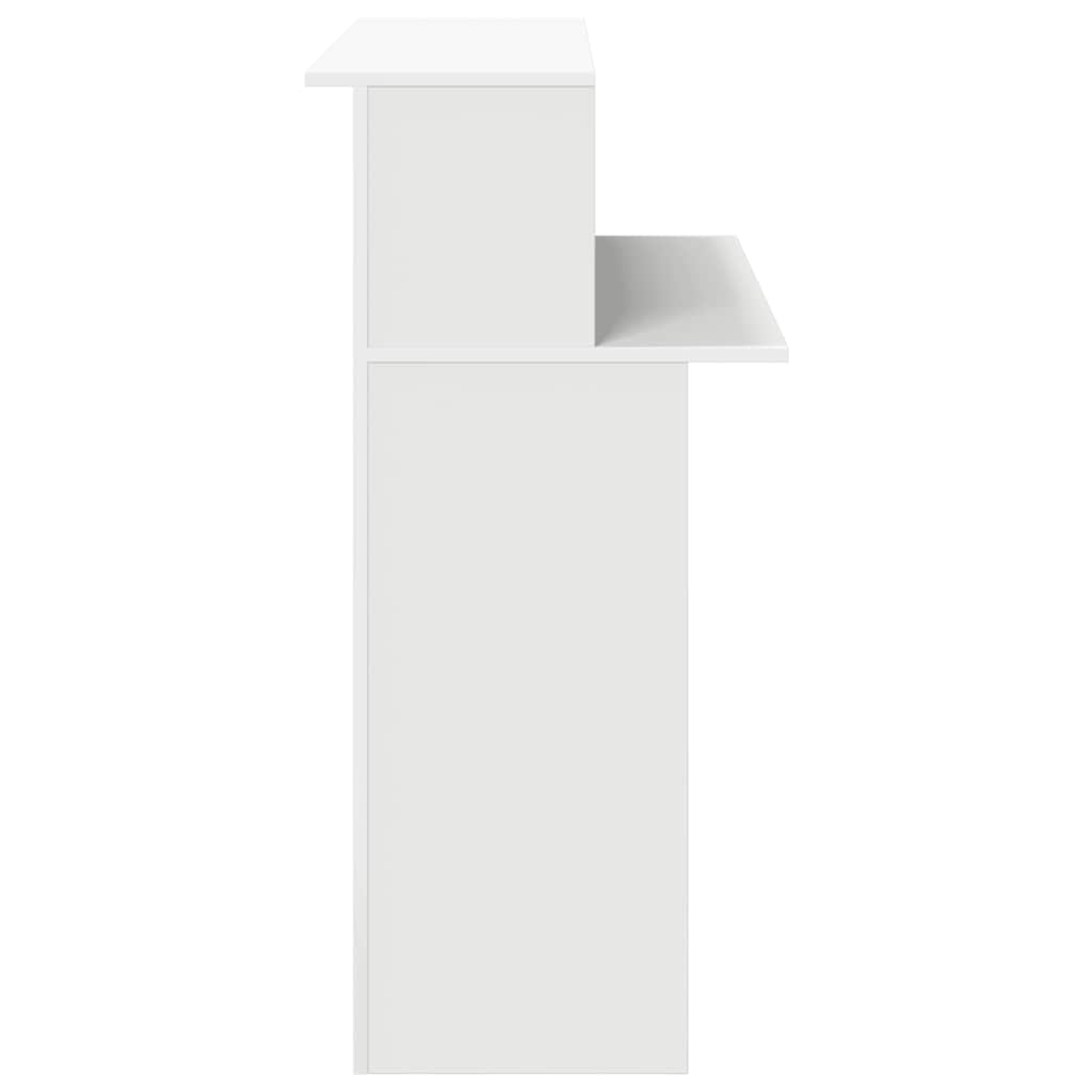 Recepčný stôl biely 100x50x103,5 cm kompozitné drevo