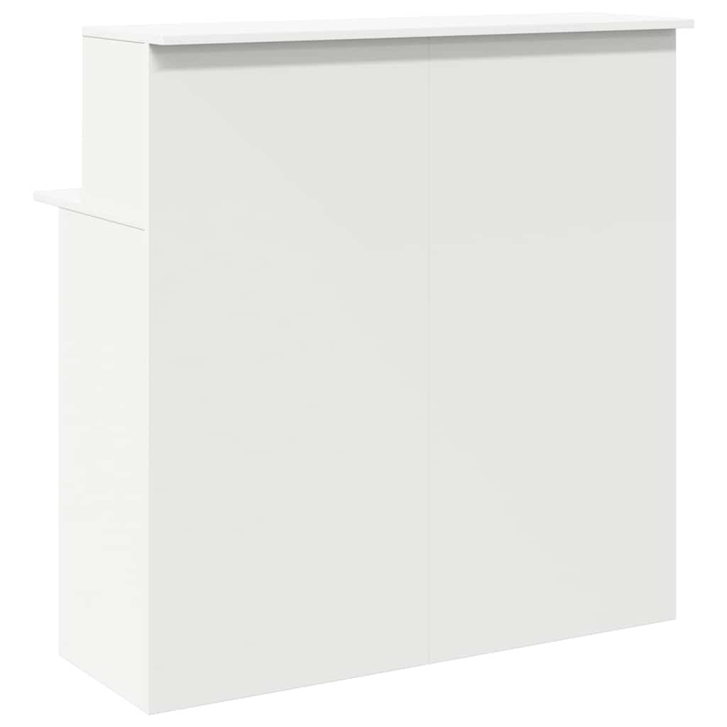 Recepčný stôl biely 100x50x103,5 cm kompozitné drevo