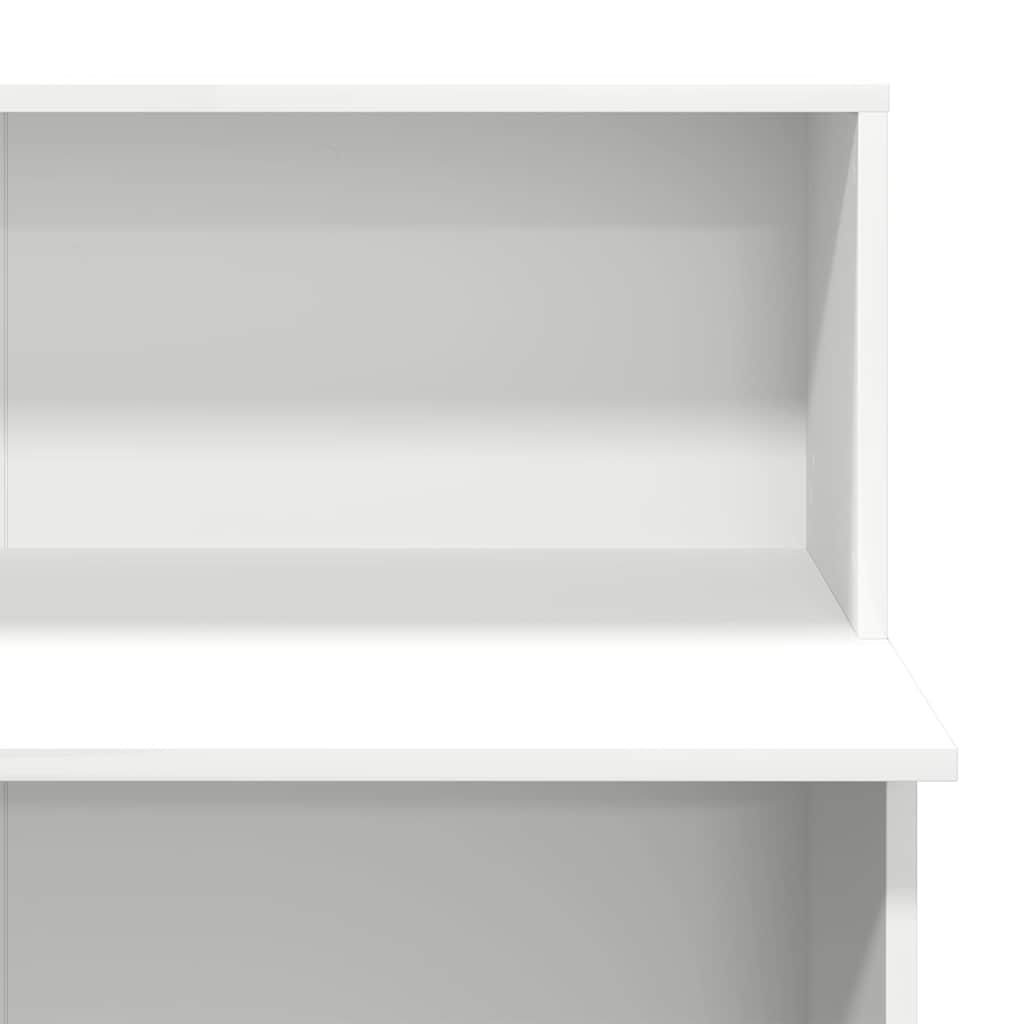 Recepčný stôl biely 100x50x103,5 cm kompozitné drevo