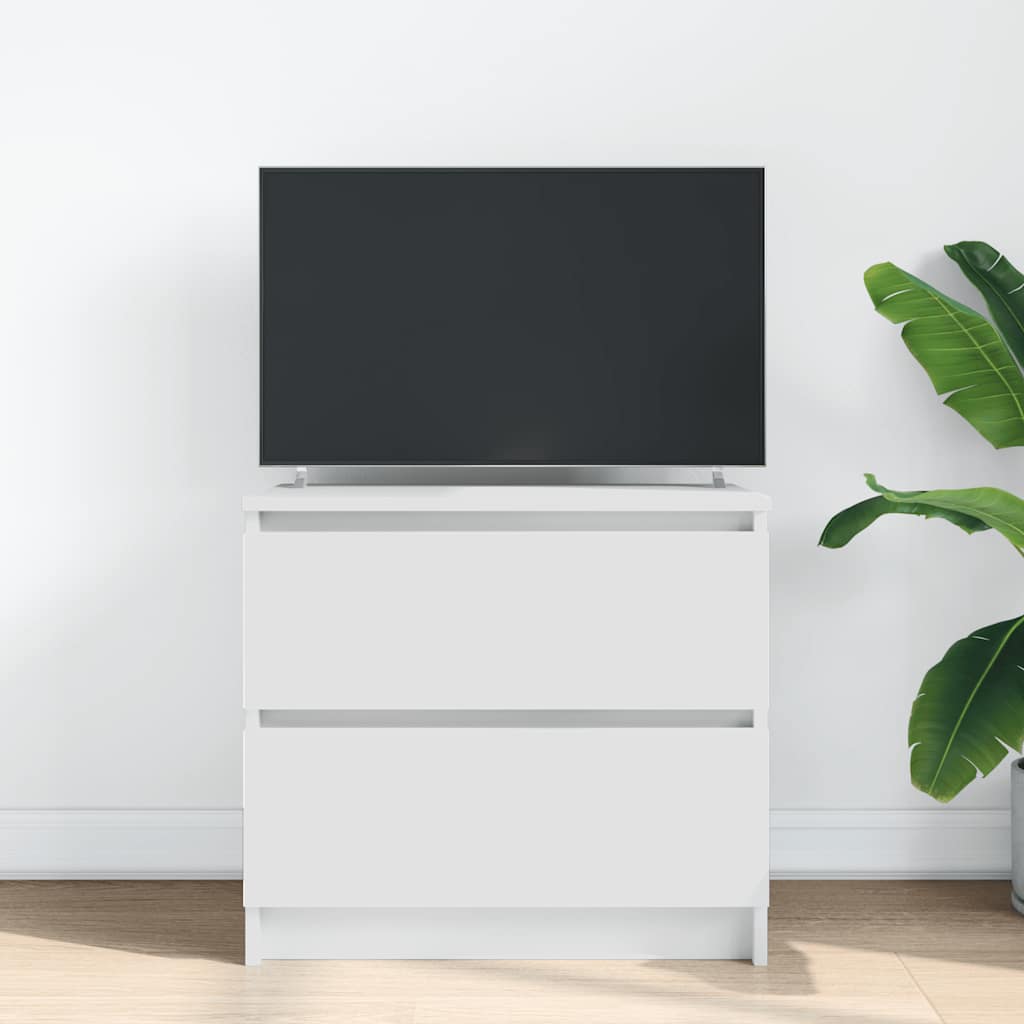 TV Skrinka vidaXL Biela 60x35x54 cm Drevo