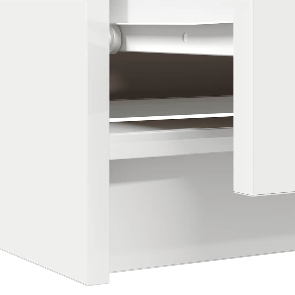 TV Skrinka vidaXL Biela 60x35x54 cm Drevo