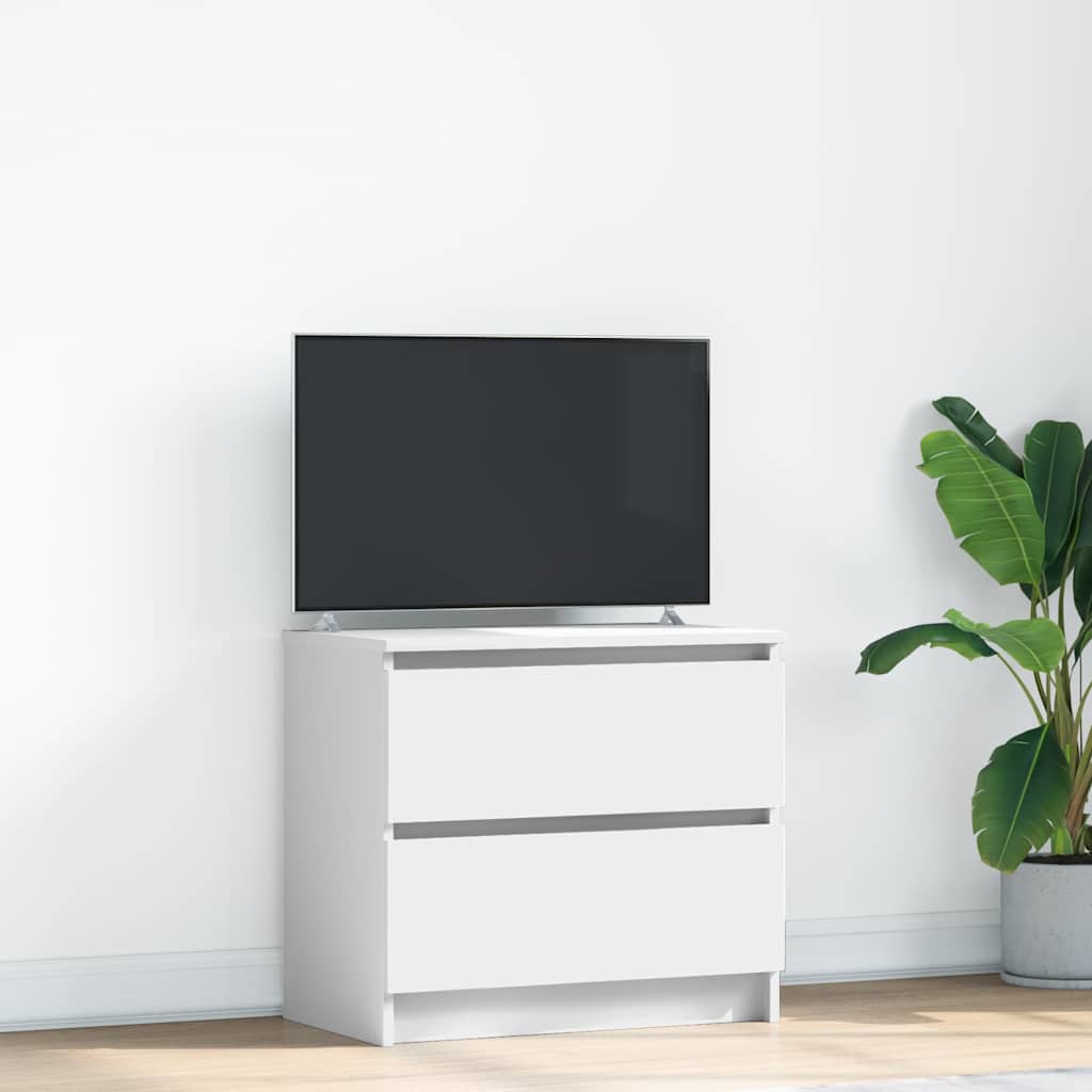 TV Skrinka vidaXL Biela 60x35x54 cm Drevo