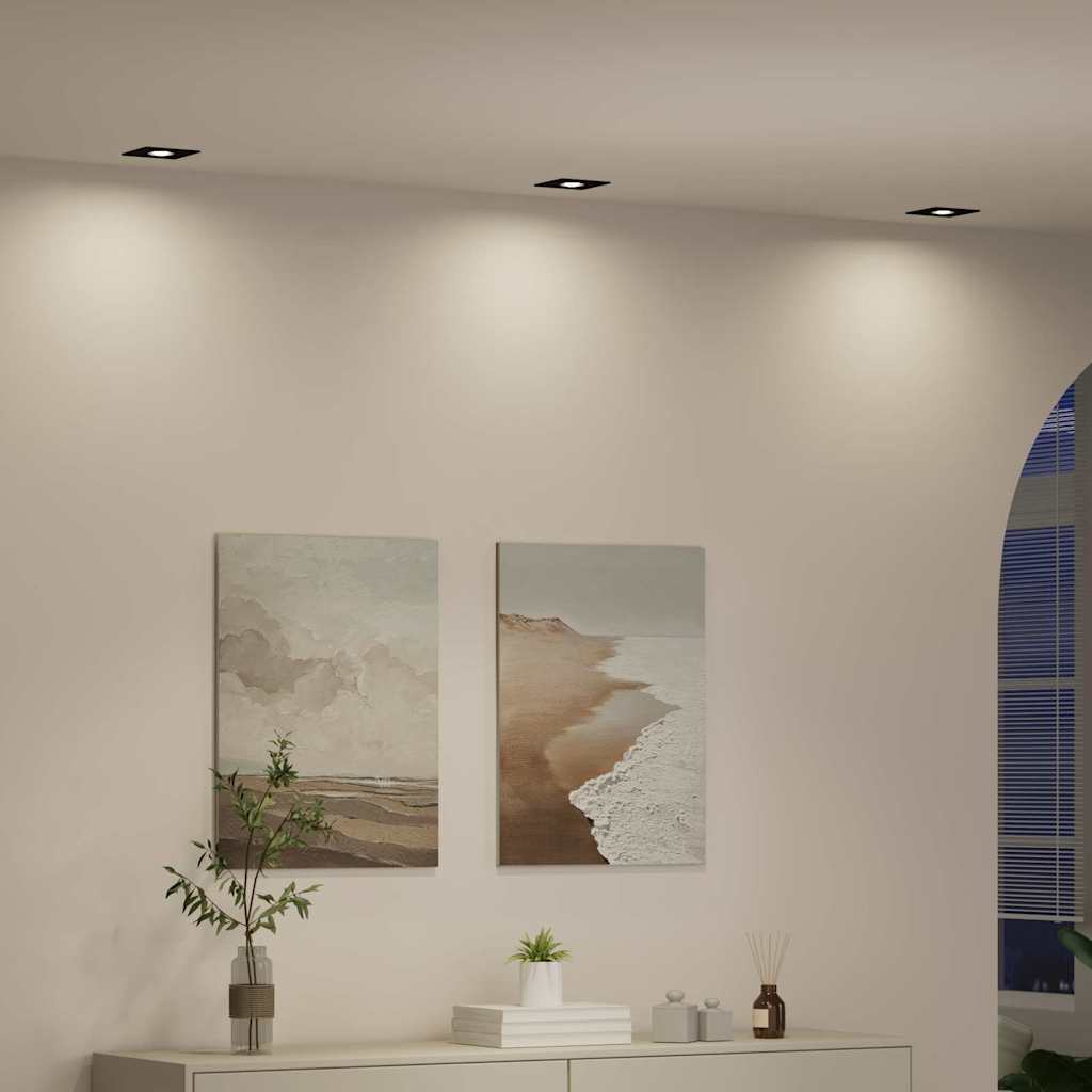 Reflektory So Bodmi 12 Pcs Čierna 9 X 9 X Cm Hliník