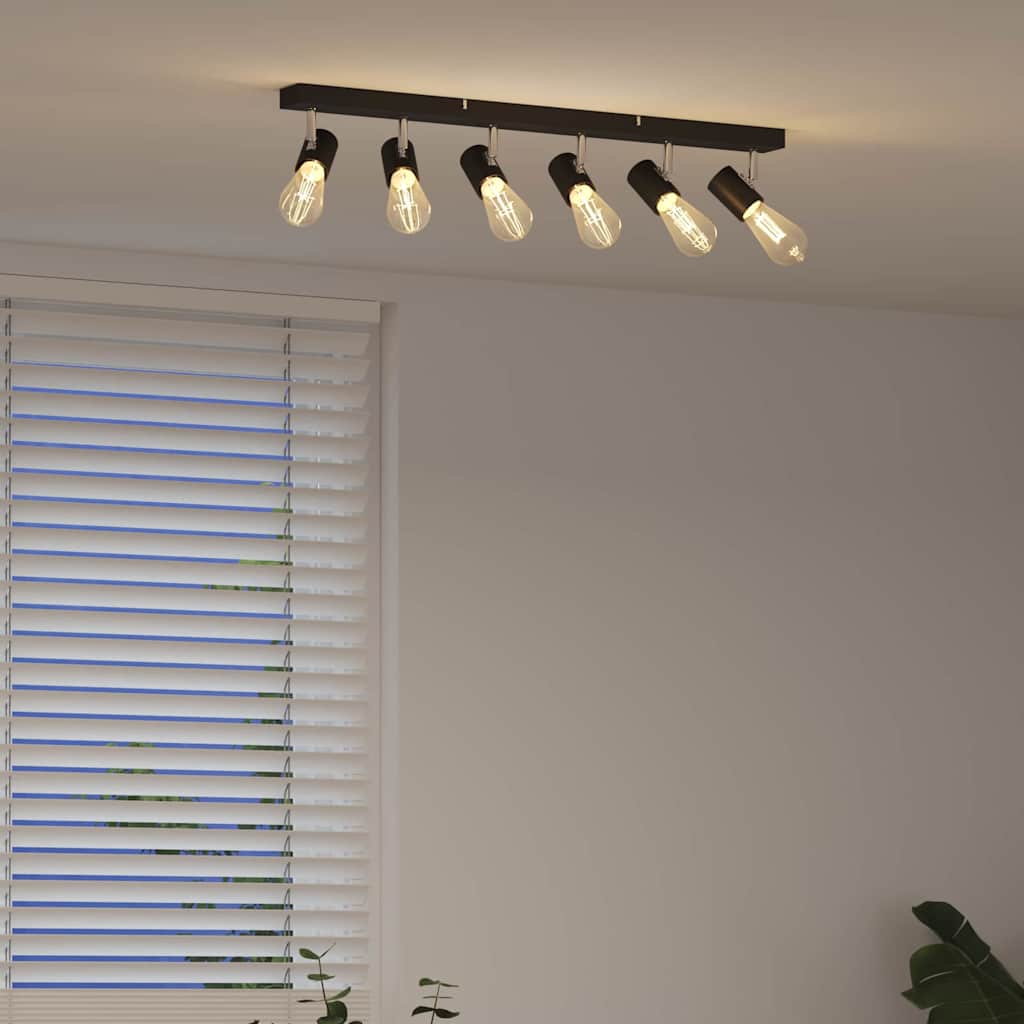 Stropné Bodové Svetlo Čierna 73 X 6.5 X 11.5 Cm Oceľ