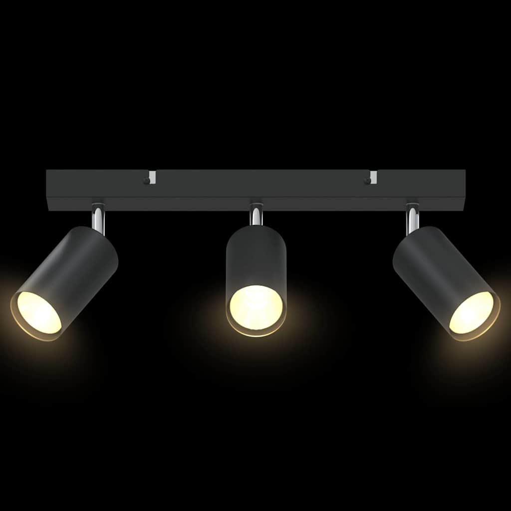 Stropné Bodové Svetlo Čierna 38 X 5.5 X 16.5 Cm Oceľ