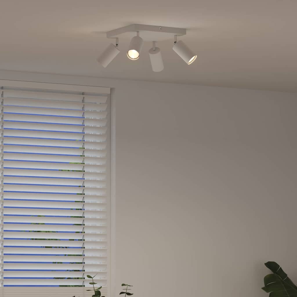 Stropné Bodové Svetlo Biela 26 X 26 X 16.5 Cm Oceľ