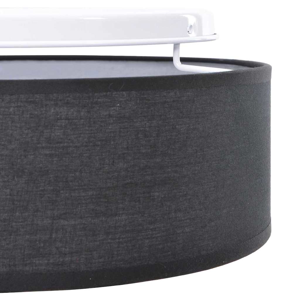 Stropná Lampa Čierna 38 X 13.5 Cm Látka