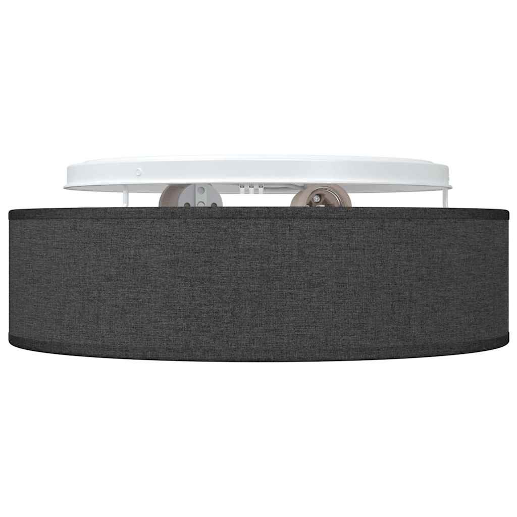 Stropná Lampa Čierna 38 X 13.5 Cm Látka